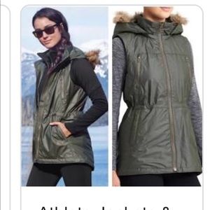 Athleta Vest with Fur hood
